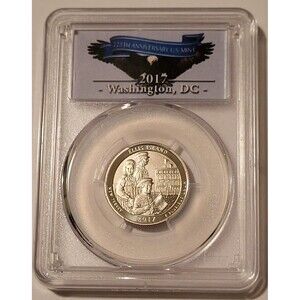 2017 S Ellis Island NP Quarter Enhanced SP70 PCGS FDI Washington DC Releases
